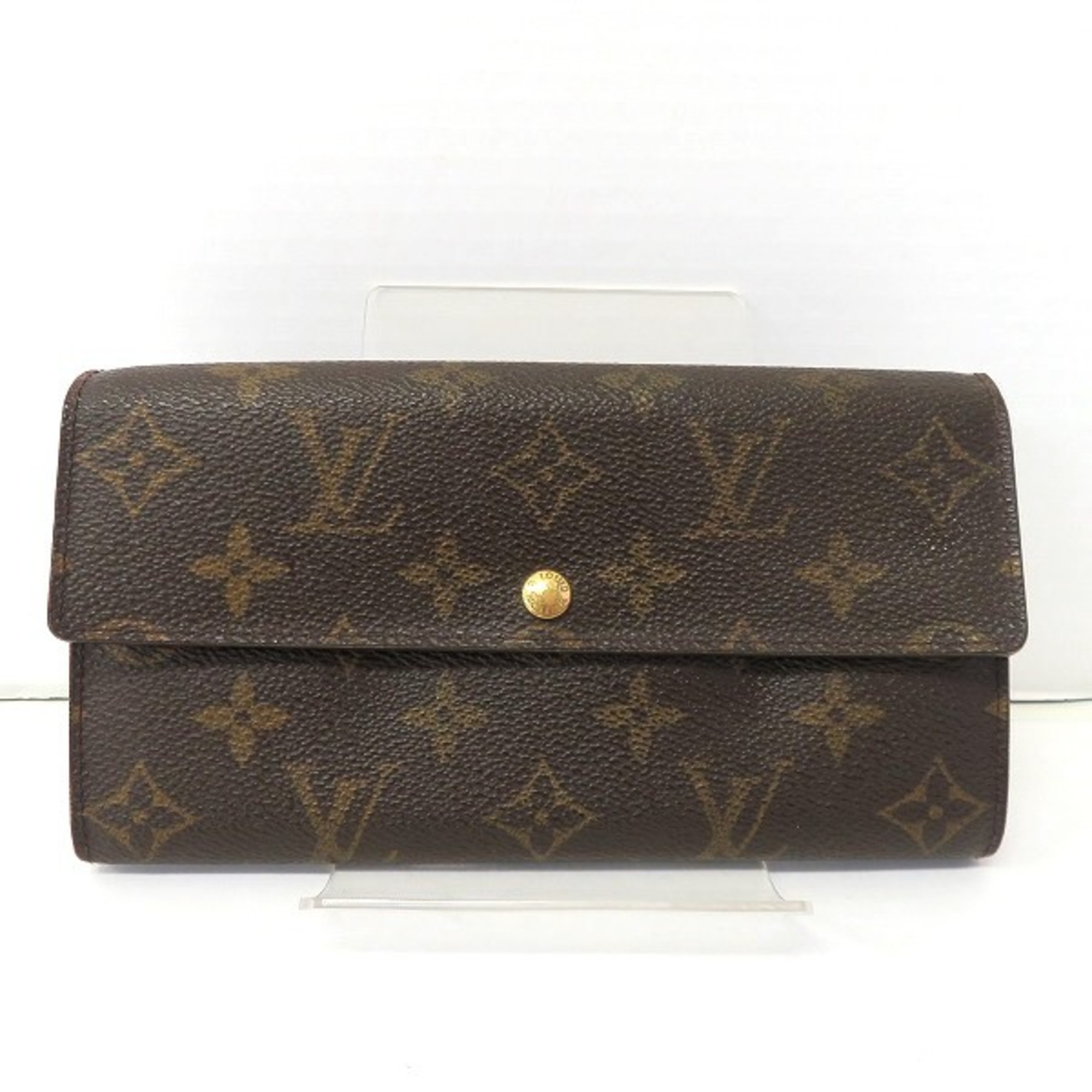 Louis Vuitton Monogram Pochette Portumone Credit M61725 Bifold Wallet Unisex